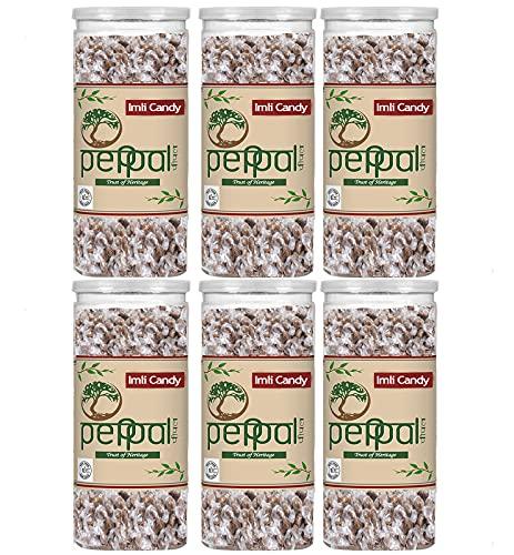 Peppal Peppal Imli candy (Tamarind & Jaggery Candy) 720 Grams - 6 Bottles of Khatti, Methi Imli, Chulbuli Imli Tamarind Twist Candy, Tamarind Candy | Mukhwas Bottle