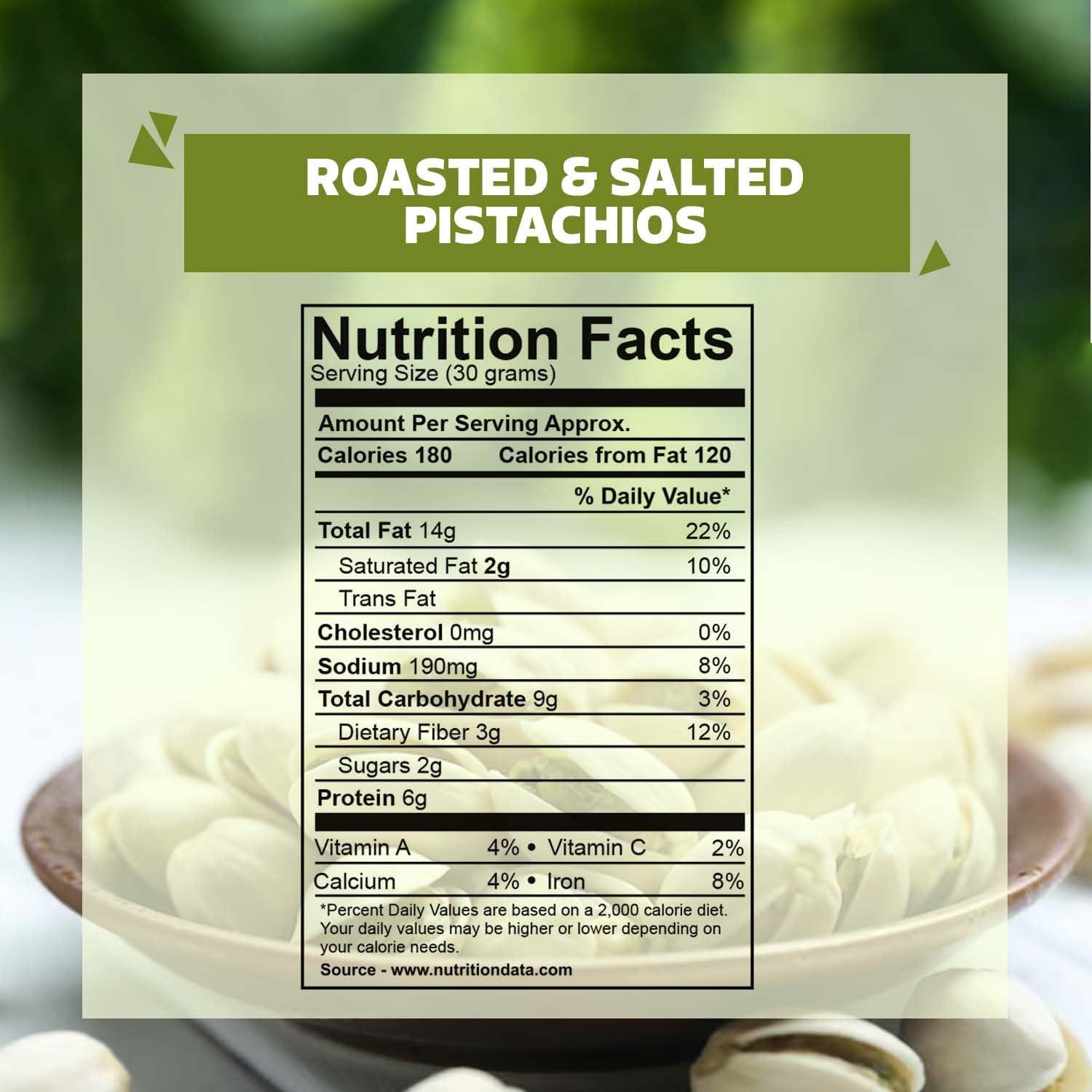 WONDERLAND FOODS (DEVICE) WONDERLAND FOODS (DEVICE) Dry Fruits Platinum California Roasted & Salted Jumbo Pistachios (Pista) 400g Pouch | Super Crunchy & Delicious Healthy Snack | Vitamins & Minerals Rich | Immunity Booster