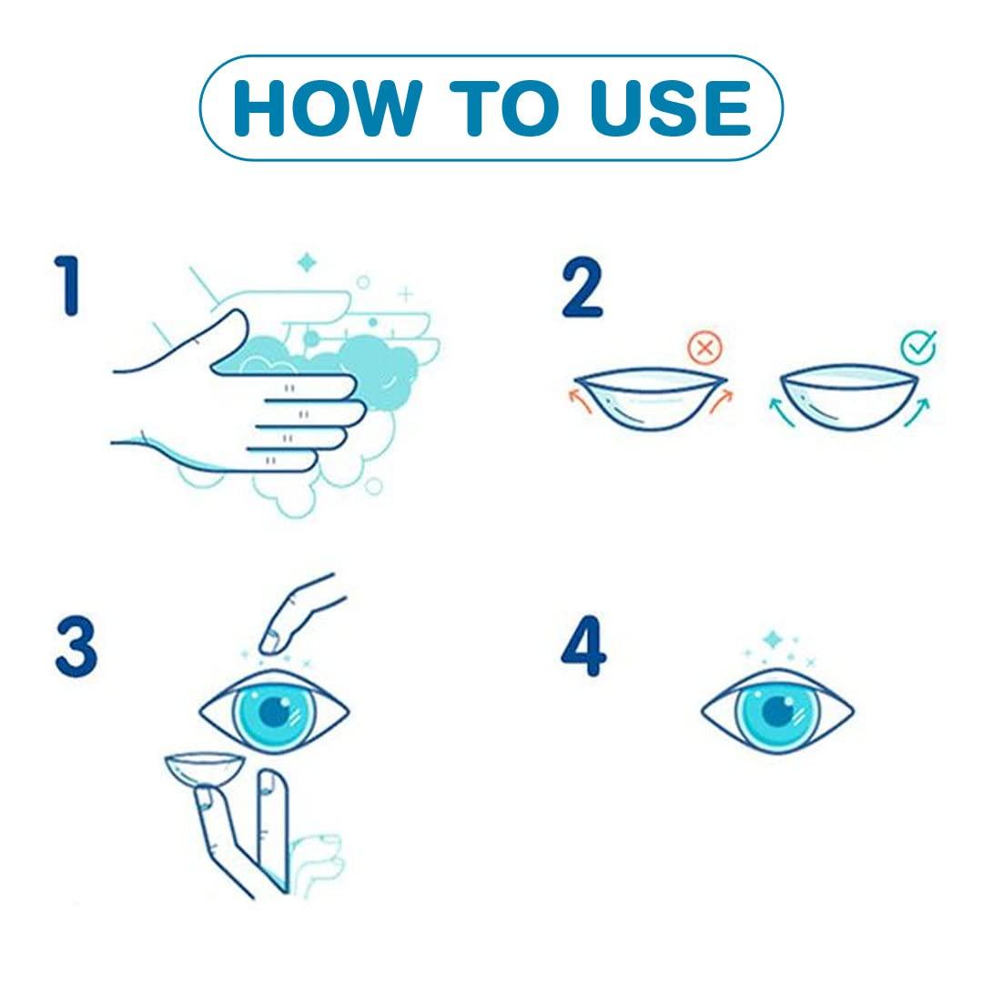 Generic Aryan Super Premium Monthly Disposable Safe Natural Looking Comfortable Cosmetic Color Lens for Men and Women 2 Pcs- Light Brown Charming Hazel (-3.00) Power