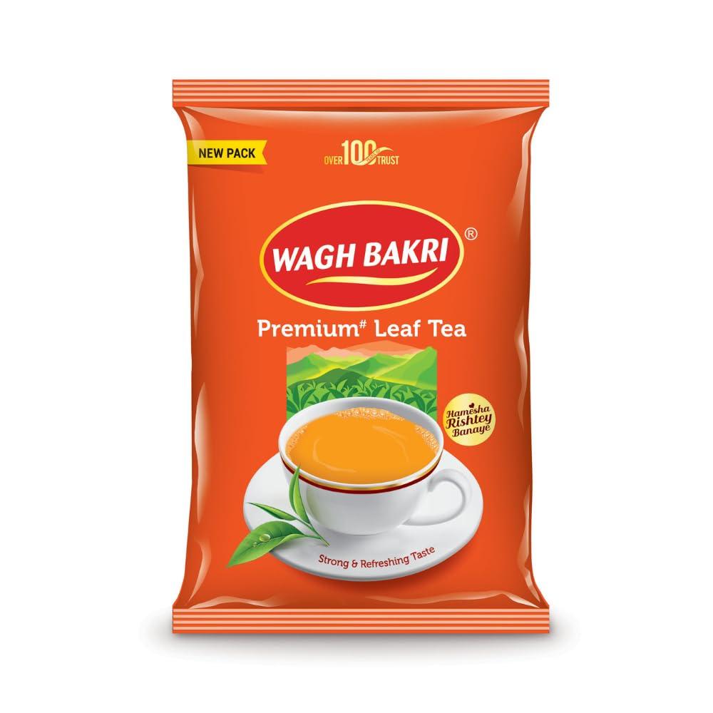 Wagh Bakri Wagh Bakri Premium Leaf Tea Carton Pack, 500g & Wagh Bakri Leaf Tea Poly Pack, 500g