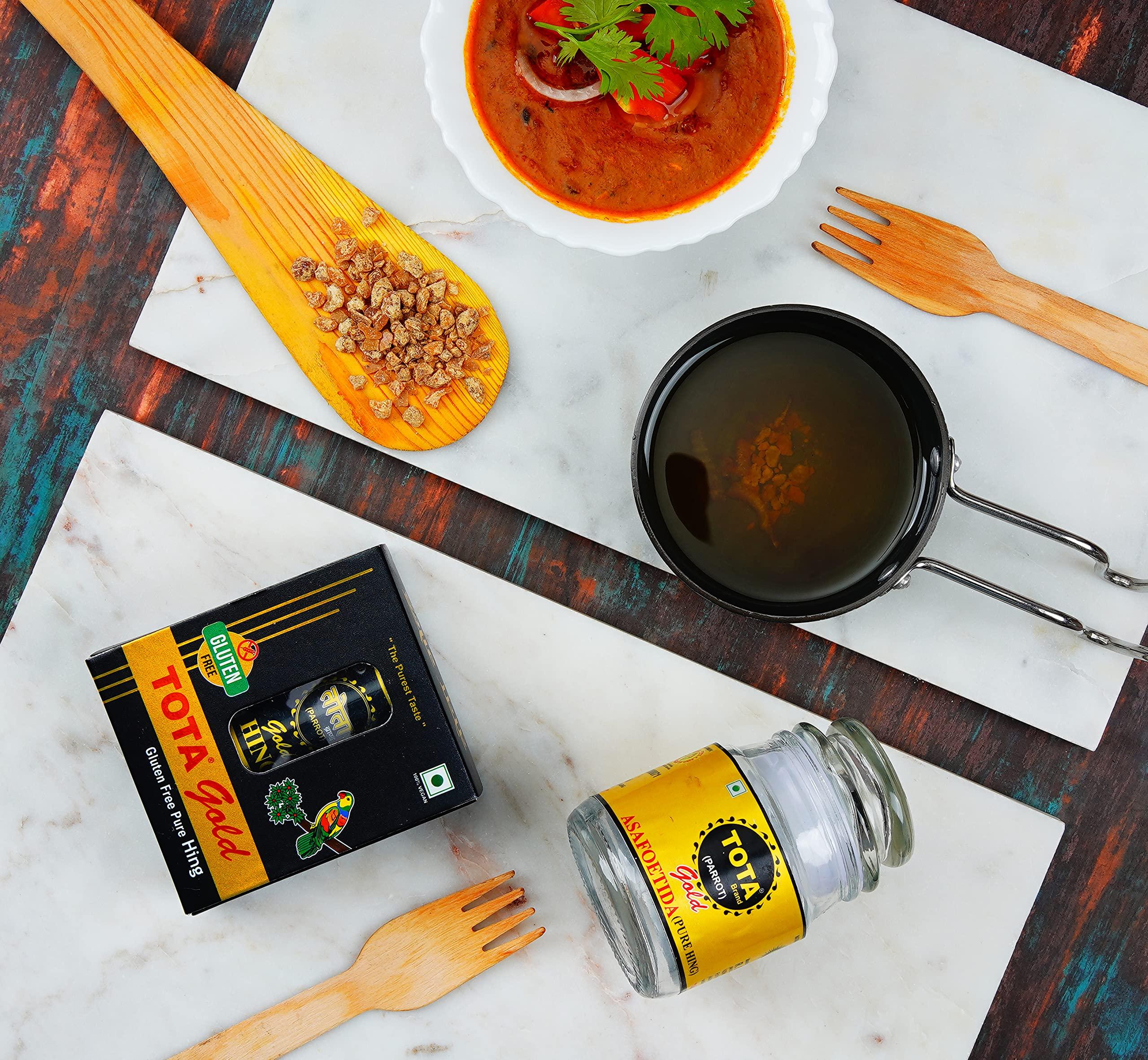 TOTA TOTA Gold Premium Pure And Strong Hing Granules 7Gm (Heeng/Asafoetida)