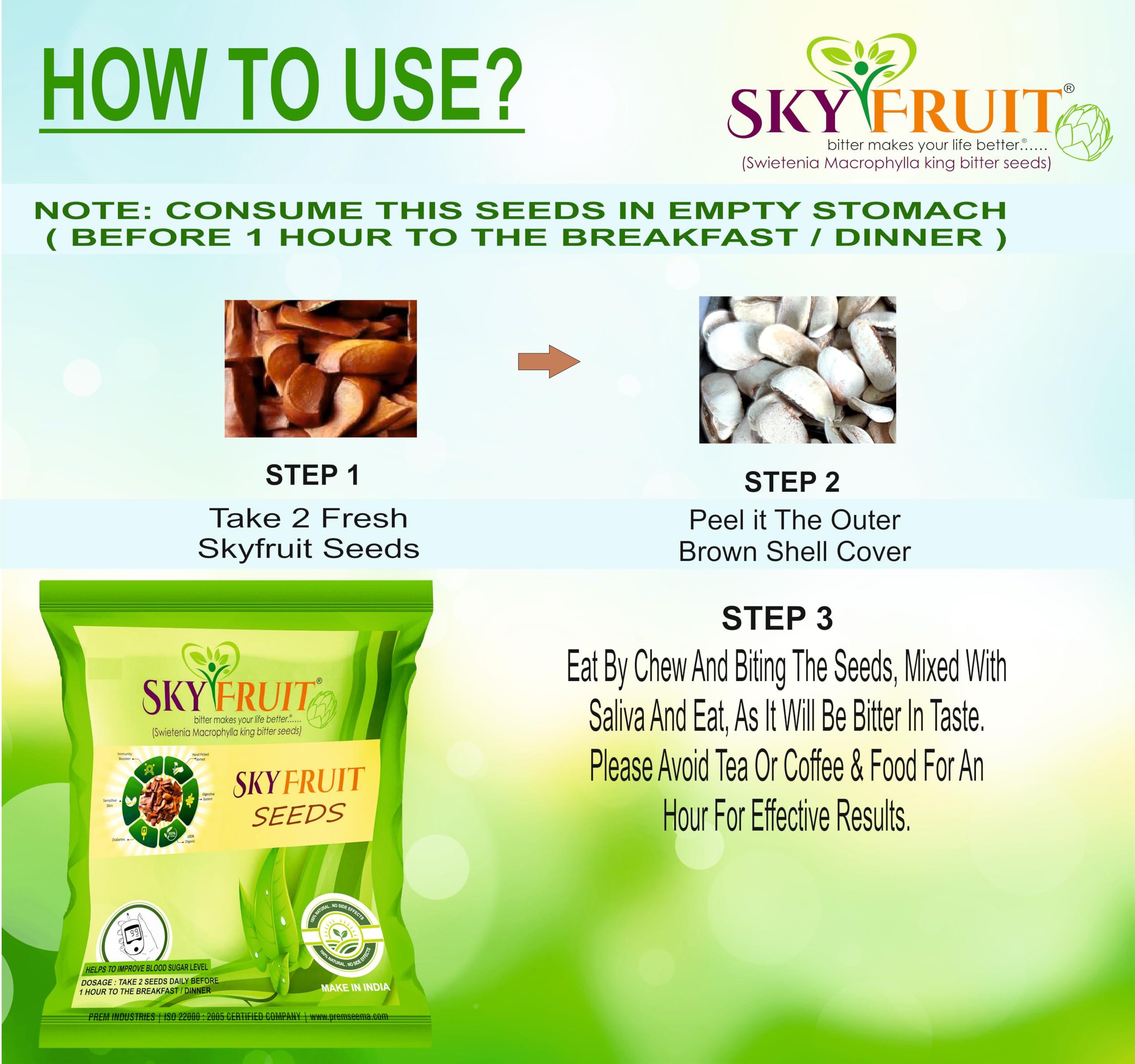 SKYFRUIT Skyfruit Kadwa Badam (Bitter Almonds) Quality Seeds - 450 gm