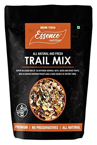 Essence Nutrition Essence Nutrition Premium Trail Mix (500 Grams) - [Protein Rich Mix of 20+ Exotic Nuts, Seeds, Berries and Dried Fruits]