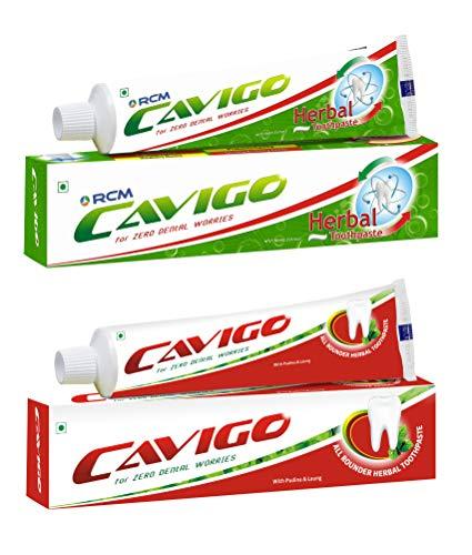 Cavigo Cavigo Morning & Evening Toothpaste - Non-flouridated, Non-Gelatin - 100g x 2