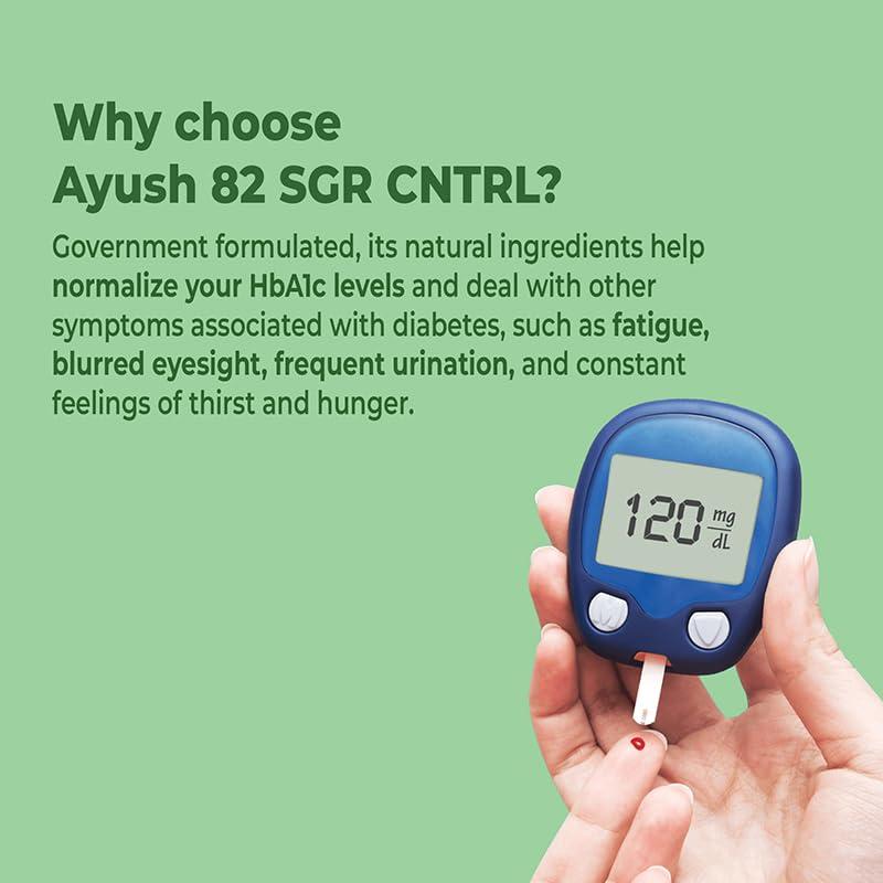 MACAMO Ayush 82 SGR CNTRL Tablets | Research Product of CCRAS, Ministry of Ayush, Govt. of India, Control Blood Sugar Level Naturally (90 Tablets)