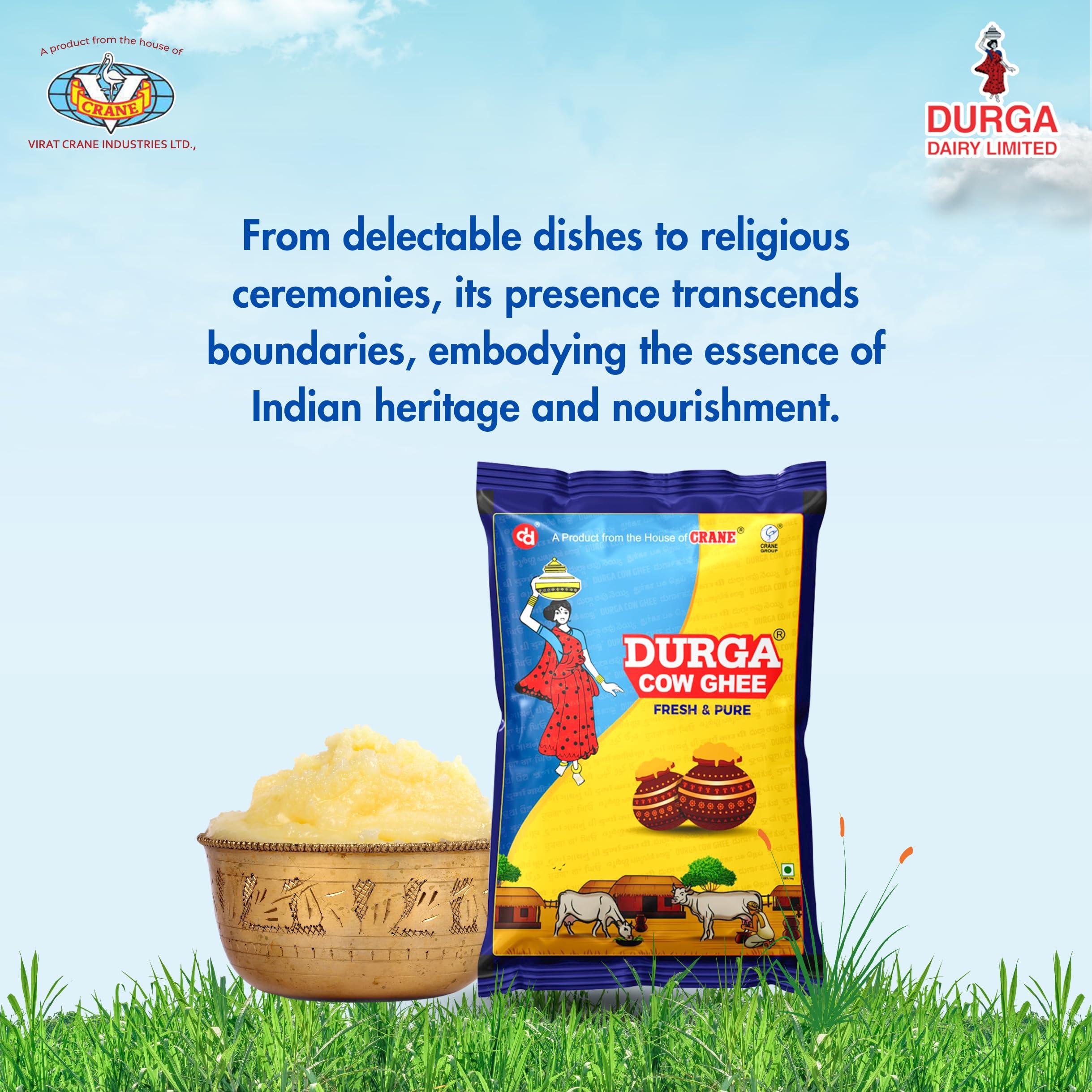 Durga Ghee Durga Cow ghee | 1000 ML Pouch