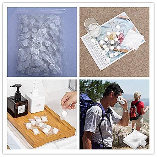 Swity Home Swity Home Compressed Towel Coin Tissues Portable Wipe Napkin Paper Tablets Non-Woven Disposable Compressed Cotton Coin Tissue Towel Home Hand Wipes for Travel Camping Beauty Salon Outdoor (300)