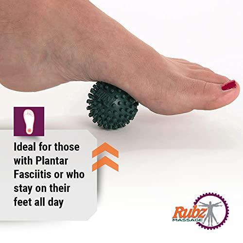 Due North Due North Foot Rubz Foot Hand and Back Massage Ball, Relief from Plantar Fasciitus, Green