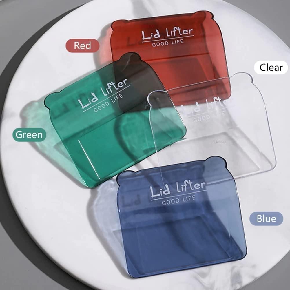 RIMDIXA RIMDIXA Toilet Seat Lifter Self-Adhesive Toilet Seat Holder with Double Tape Toilet Seat Lifter Handle Clip Water Closet Toilet Lifter Avoid Direct Contact with Cover & Seat (Multicolor) (3)