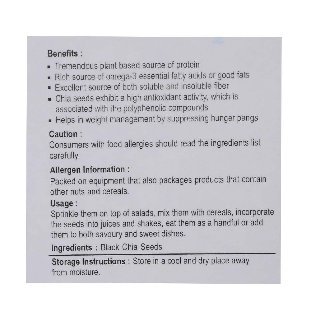 Nutriwish Nutriwish Premium Chia Seeds 500 gm | - Omega-3 and Fiber Rich Superfood