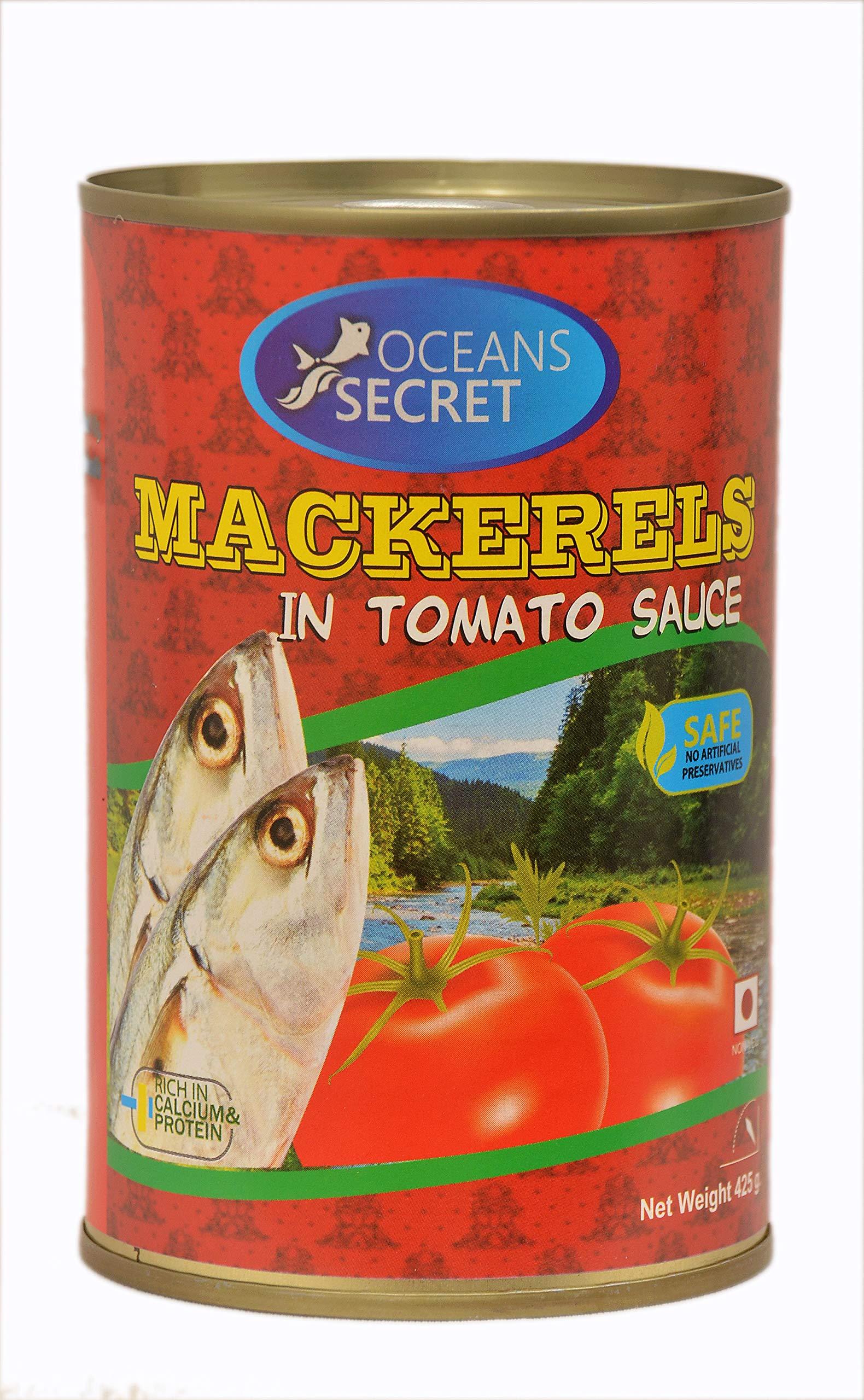 Oceans Secret Oceans Secret - Canned Mackerels in Tomato Sauce, 400g (Pack of 2)