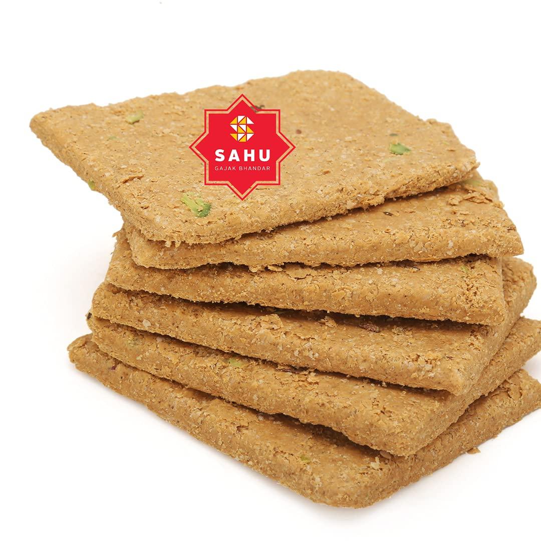 SAHU GAJAK BHANDAR SAHU GAJAK BHANDAR Khasta Gazak 400 Gm Gajjak | Sesame Chikki | Tilkut Sweets | Gachak | Gazzak | No Preservative And Liquid Glucose