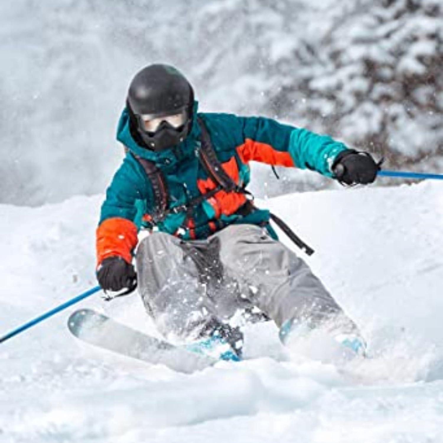 Fariox FARIOX Motocross Bike Riding Goggles Glasses with Face mask Dust Mask with Detachable Motorcycle Oculos Gafas and Mouth Filter for Open Face Vintage Helmets (Yellow)