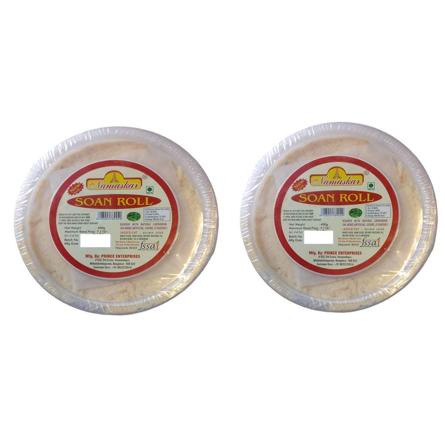 Bhavani foods Bhavani foods Very Soft Premium SOAN ROLL ( Pack of 2) 400 GMS Each Pack