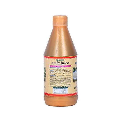 Vedanta Vedanta Organic Amla Juice 500ml | Boosts Digestion And Immunity | RSOCA Certified Farm | Richest Source of Vitamin-C | Ideal for lessoning skin problems like Acne, Wrinkles and other Skin Problems