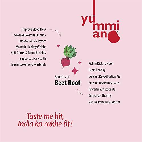 Yummiano Yummiano® Beetroot Chips - Authentic Vacuum Cooked Beetroot Chips, Zero Cholesterol Healthy Snacking with High Nutrient Content, No Added Preservatives - Pack of 2-140g Each (Bhel Chaska + Jalapeno)