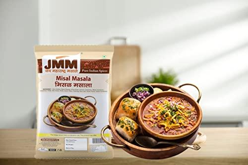 JMM JAI MAHARASHTRA MASALE Jai Maharashtra MASALE Misal Masala, Pure Indian Spices, Taste of 70 Years' Experience, Since 1952, Natural Maharashtrian Flavor, No Artificial Colors or Flavor Added (500 GM)