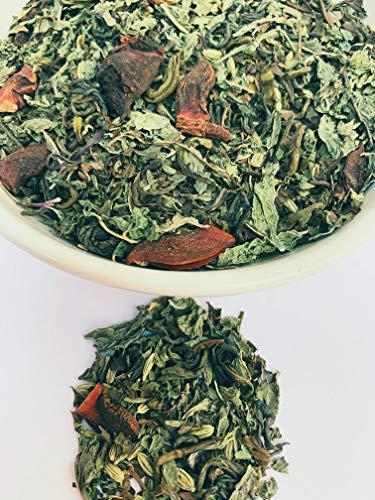 Celeste Celeste Green Tea SOULFUL TANGO Premium Whole Leaf, 100% Natural Ingredients Spearmint, Ginger, Lemongrass, Fennel and Green Tea, 50gm - 20 Cups