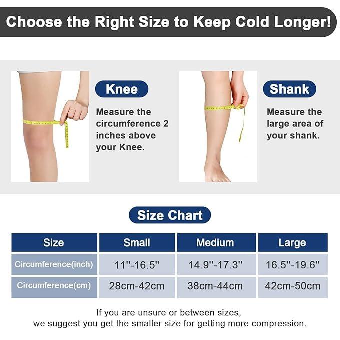 BLURISM BLURISM Knee & Elbow Ice Pack for Injuries Reusable Ice Gel Sleeve| Hot & Cold Therapy Ice Packs for Tendonitis, Tennis Elbow, Golf Elbow| Natural Cold Pack Pain Relief for Muscles & Joints