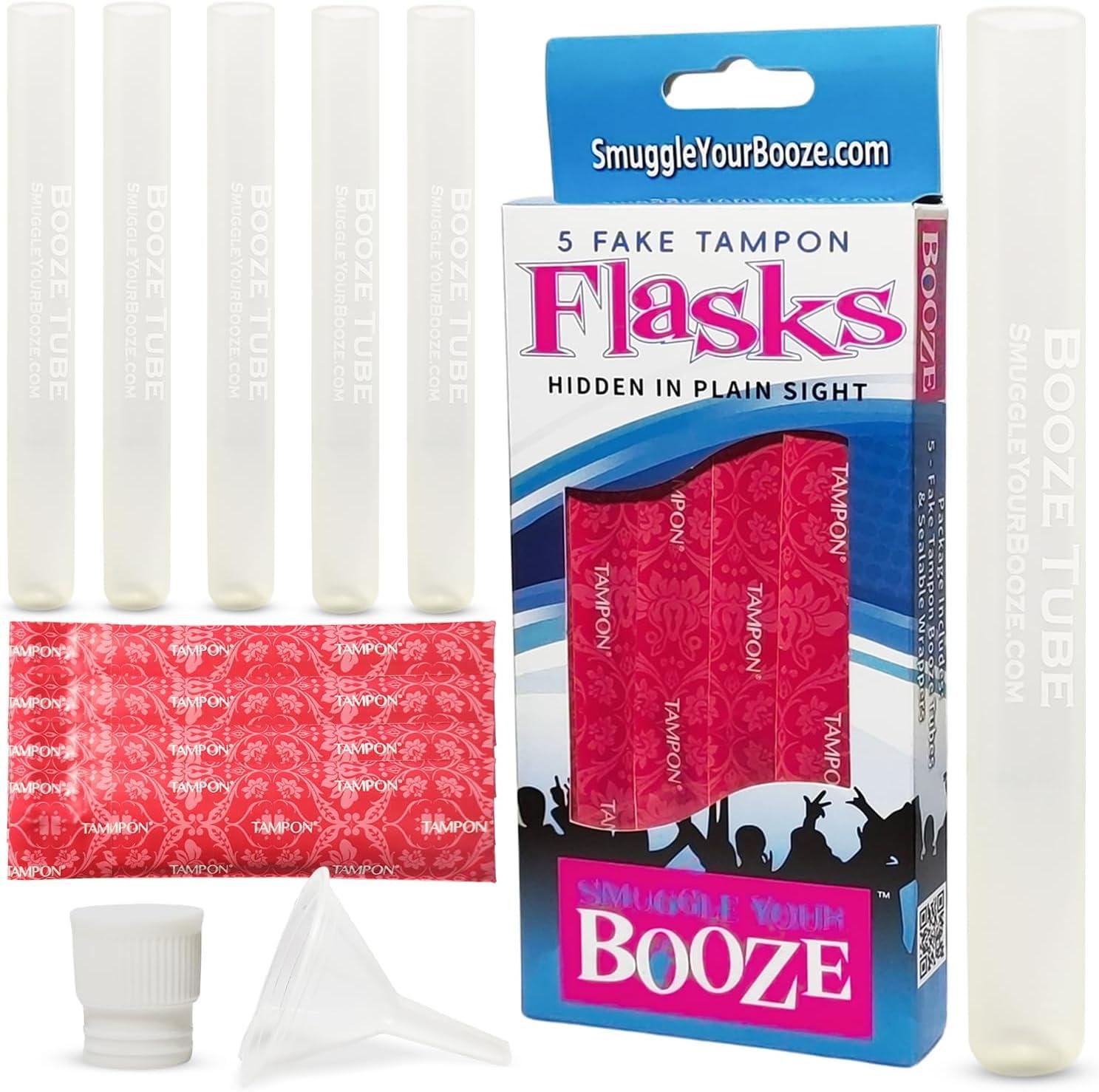 Smuggle Your Booze Smuggle Your Booze Tampon Flask and Funnel 2 Piece Bundle