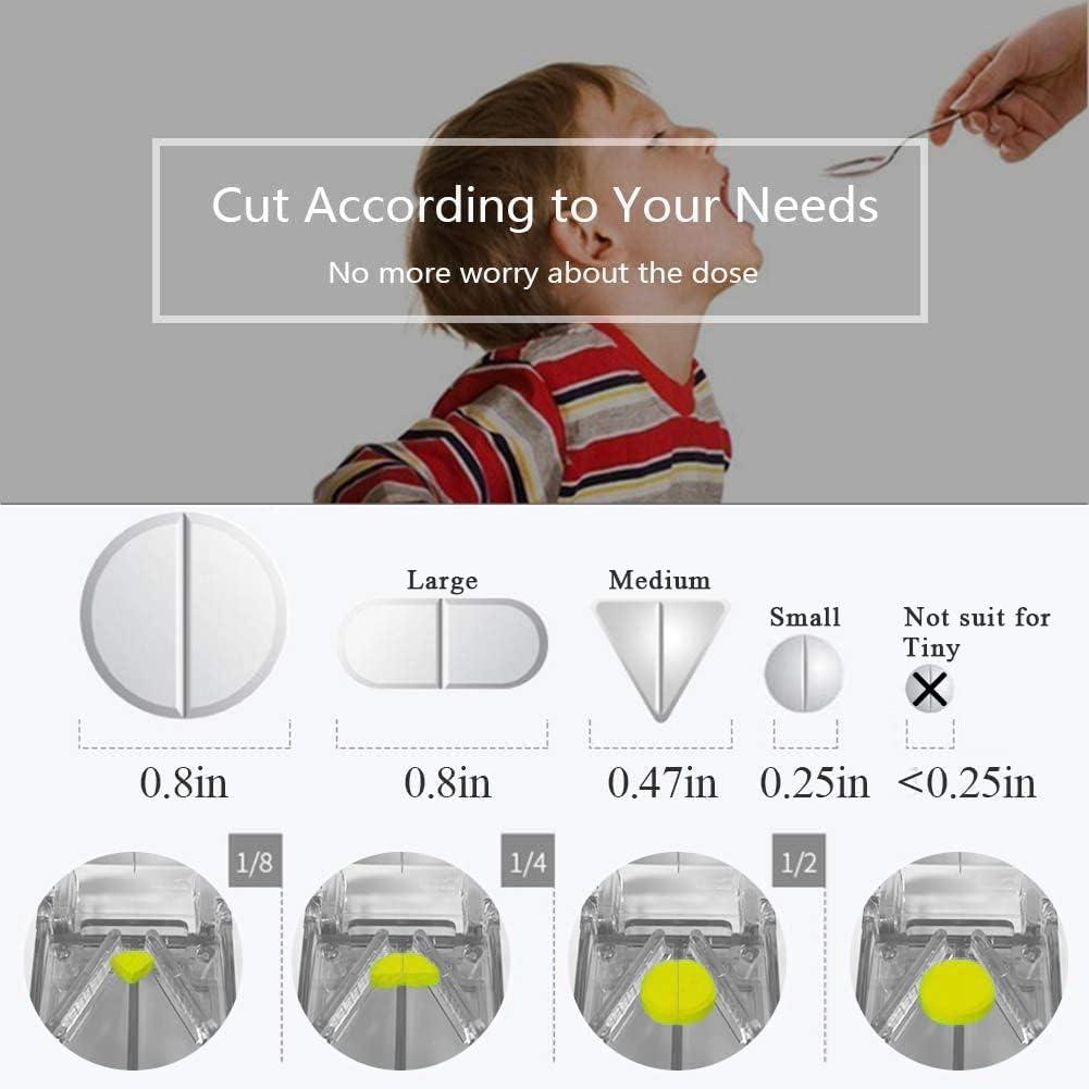 FANSTINOW Pill Splitter. The Best Pill Cutter Ever! Design in The USA. Doubles as a Pill Box. Excellent Pill Splitter with Keychain Pill Holder