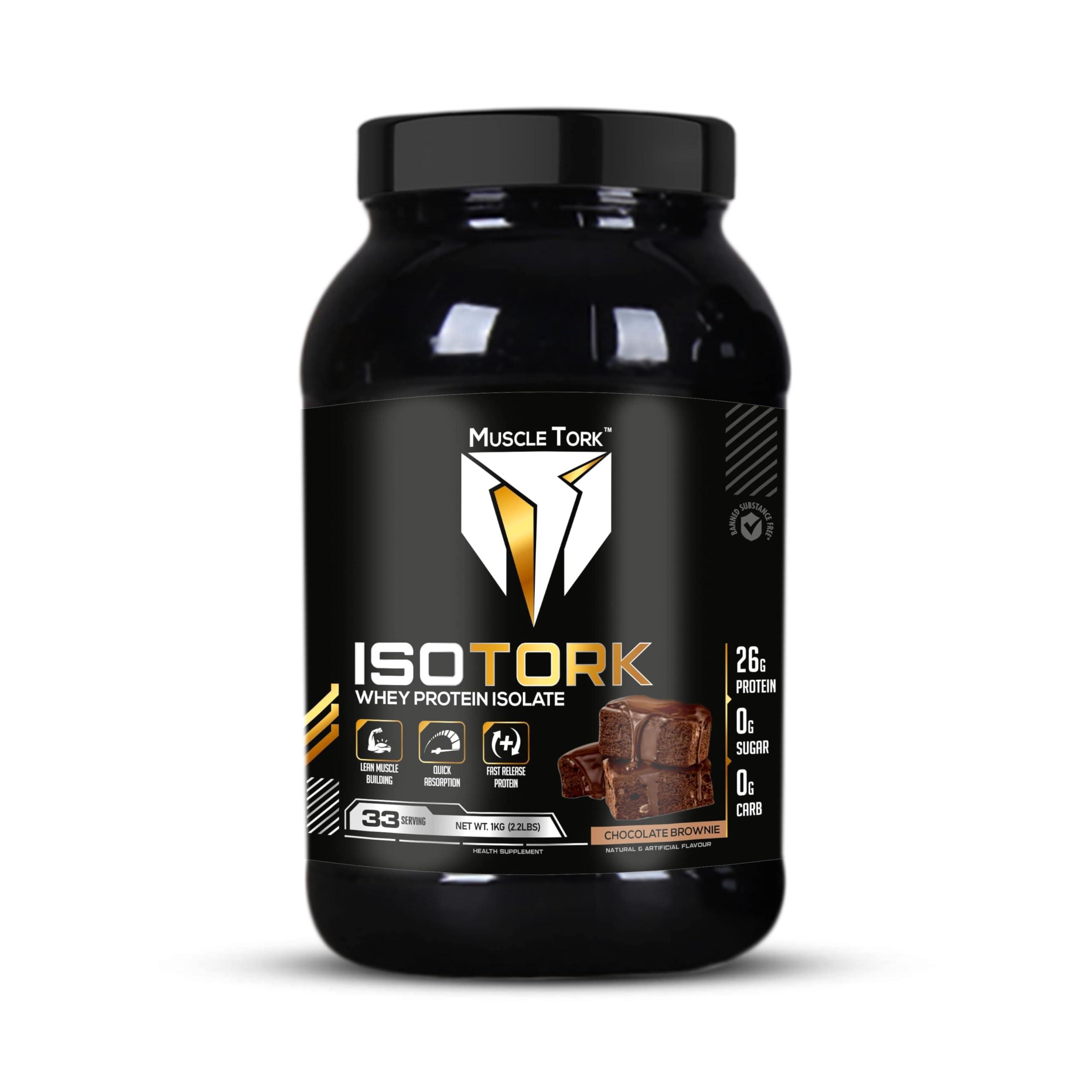 Muscle Tork MuscleTork IsoTork Whey Protein Isolate 1 kg (2.2 lbs) (Chocolate Brownie)