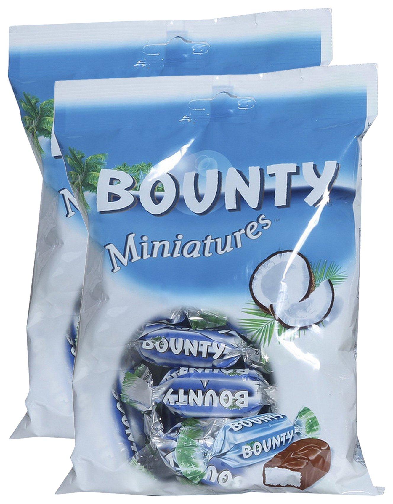 Kten SINCE 1984 TASTY FOOD... HEALTHY MOOD! Star Combo - Bounty Chocolates Miniatures, 150g (Pack of 2) Promo Pack