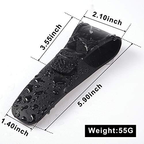 Boao 2 Packs Portable Silicone Razor Case Soft Shaver Cover Bag Razor Protector Case Cover Waterproof Travel Razor Carrying Case for Manual Razor Compatible with Gillette