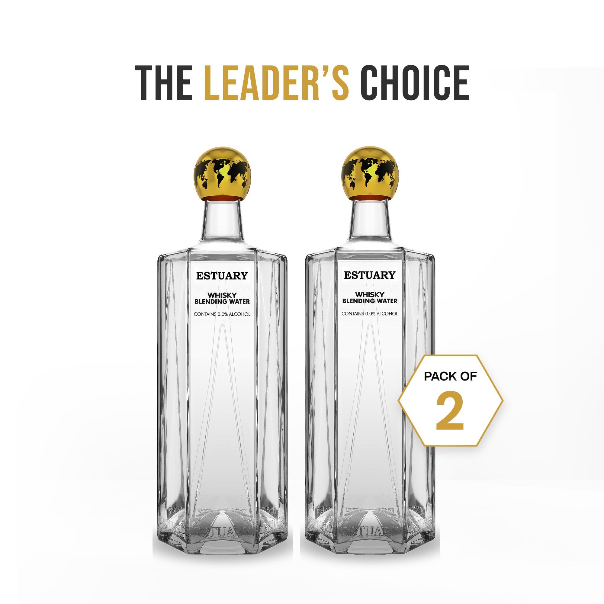 Estuary Estuary Whisky Blending Water | Premium Non Alcoholic Mixer for Whisky 330 ML | Pack of 2