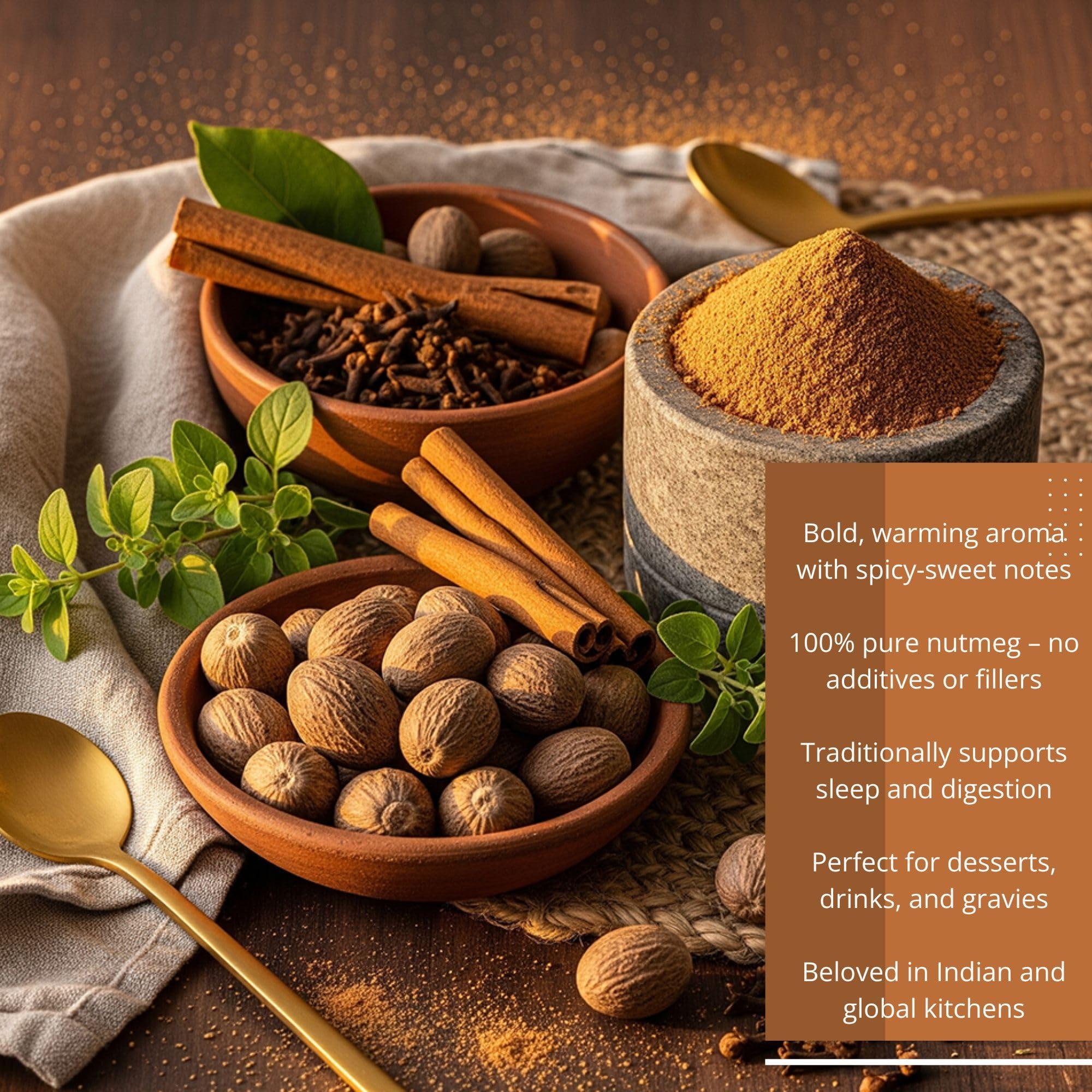 BOTLEAF BOTLEAF Nutmeg Powder 200 GMS Idukki variety Derived from mature kernels of Nutmeg from our farm Kerala Origin Jaiphal Jaifal 200gm