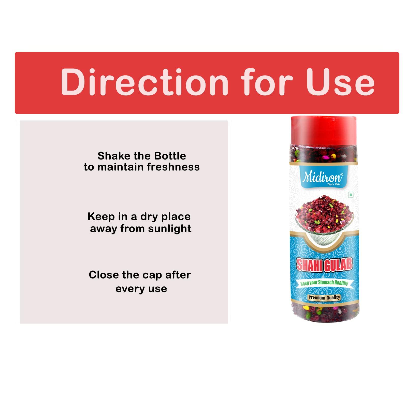 Midiron Midiron Mukhwas Combo Pack | Premium Mukhwas Mouth Freshener | Colourful Fennel Seed Mouth Freshner | Shahi Gulab Mukhwas(150 Gm)| Green Sweet Saunf (80 gm) | Mukhwas Digestive Mouth Fresheners | after-meal snacks