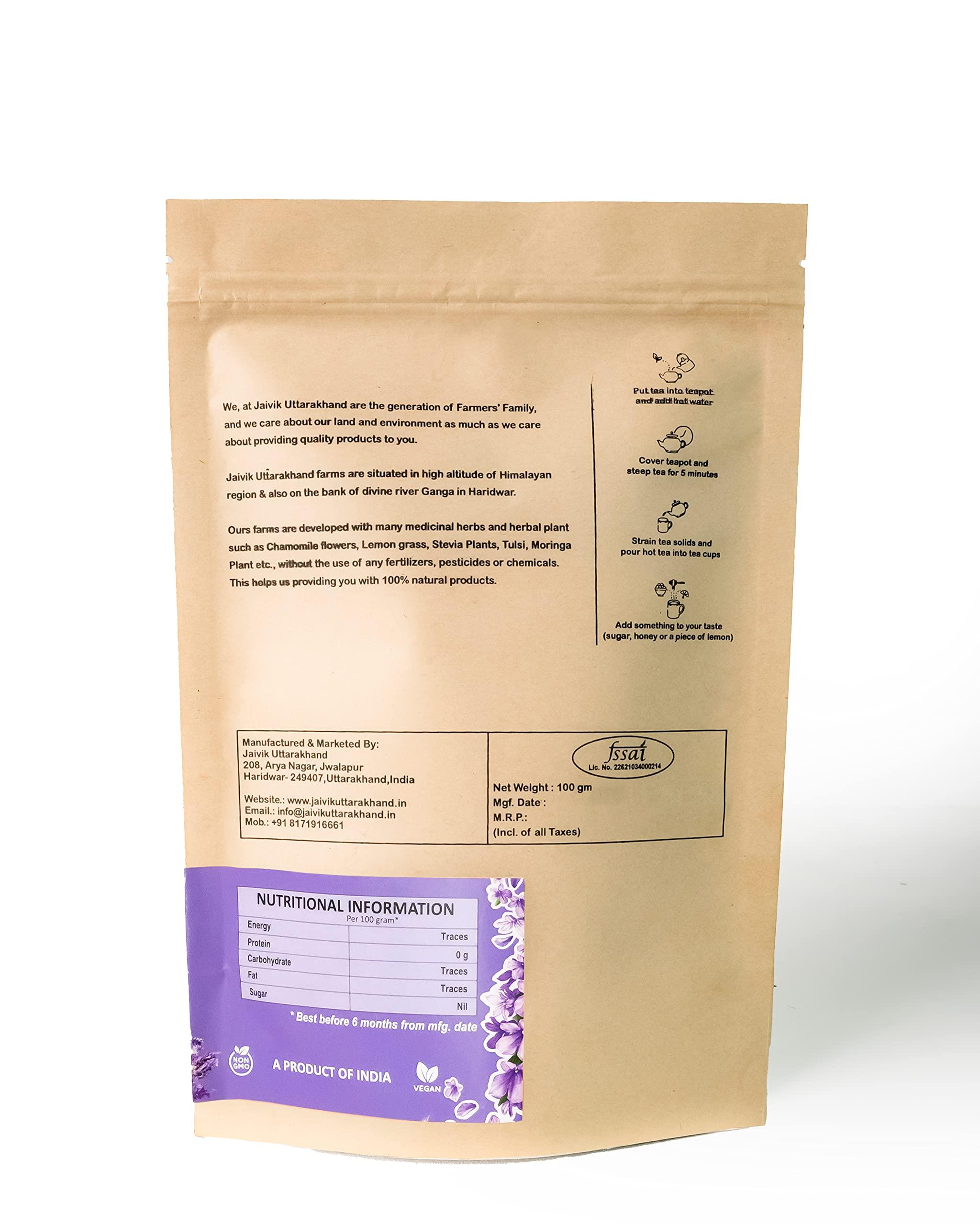 JAIVIK UTTARAKHAND Jaivik Uttarakhand Farm - Lavender Flowers Buds (50 g), Sun Dried Flowers, Lavandula angustifolia