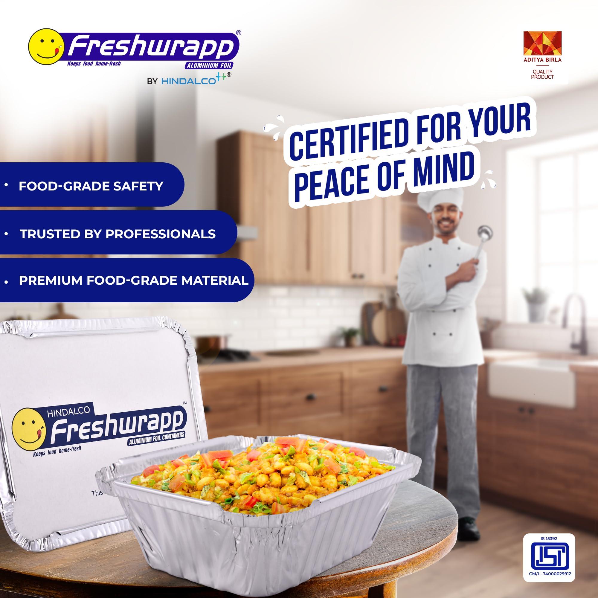 Freshwrapp Freshwrapp Aluminium Containers - 250 ML - 25 Pieces - Pack of 1