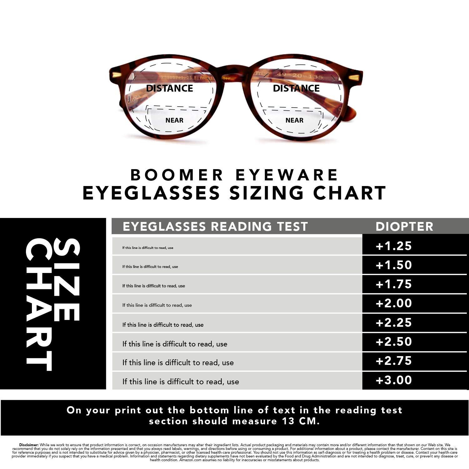 Boomer Eyeware Boomer Eyeware Classic Stylish Bifocal Rounders, Reading Glasses for Men & Women, 2.50, Brown, Brown, 2.50