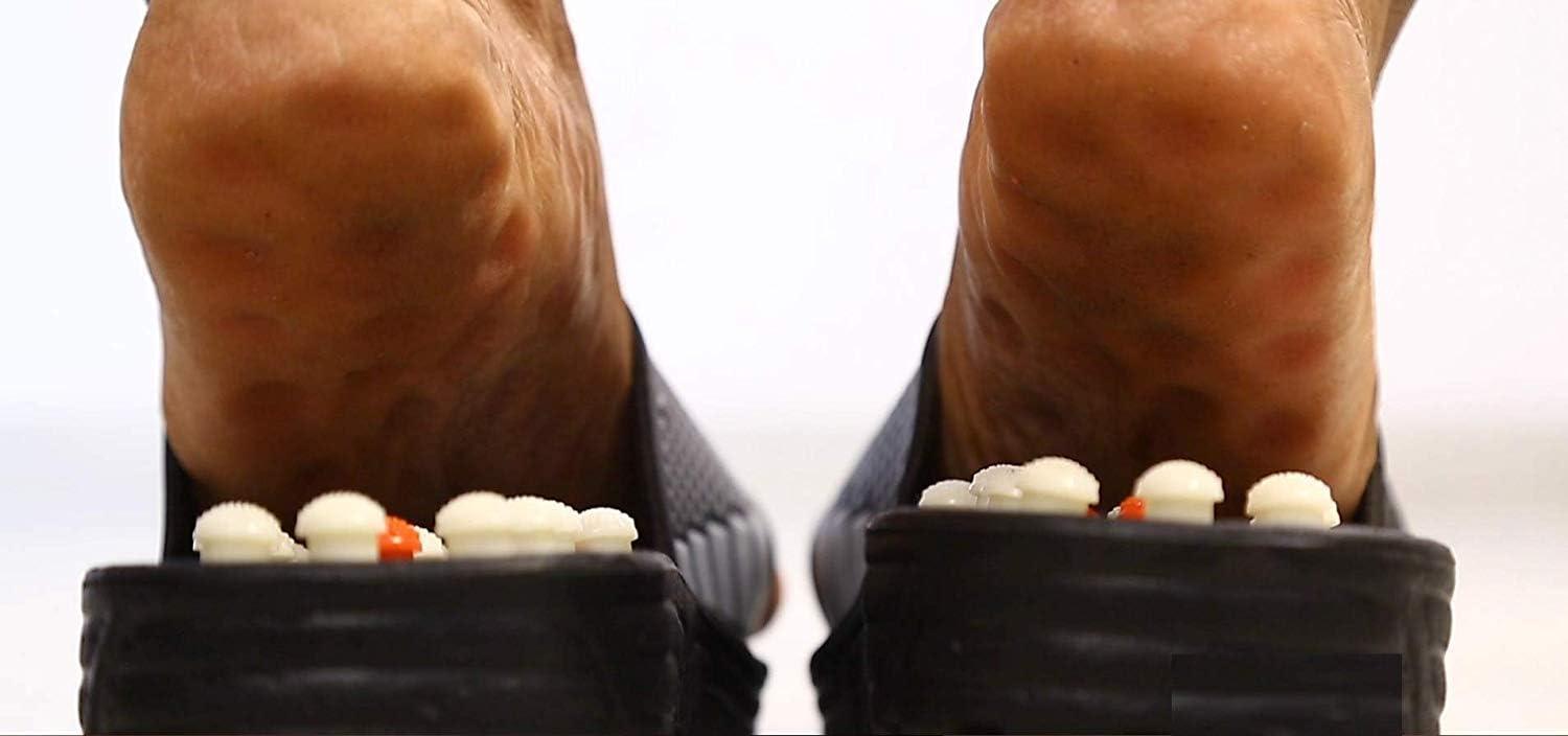 ZAEGO ZAEGO Acupuncture Massage Slippers Acupressure Reflexology Massage Shoes Therapy Sandals to Reduce Tension Stress Foot Relaxation Stimulate Pressure Points Relieve Pain for Men Women