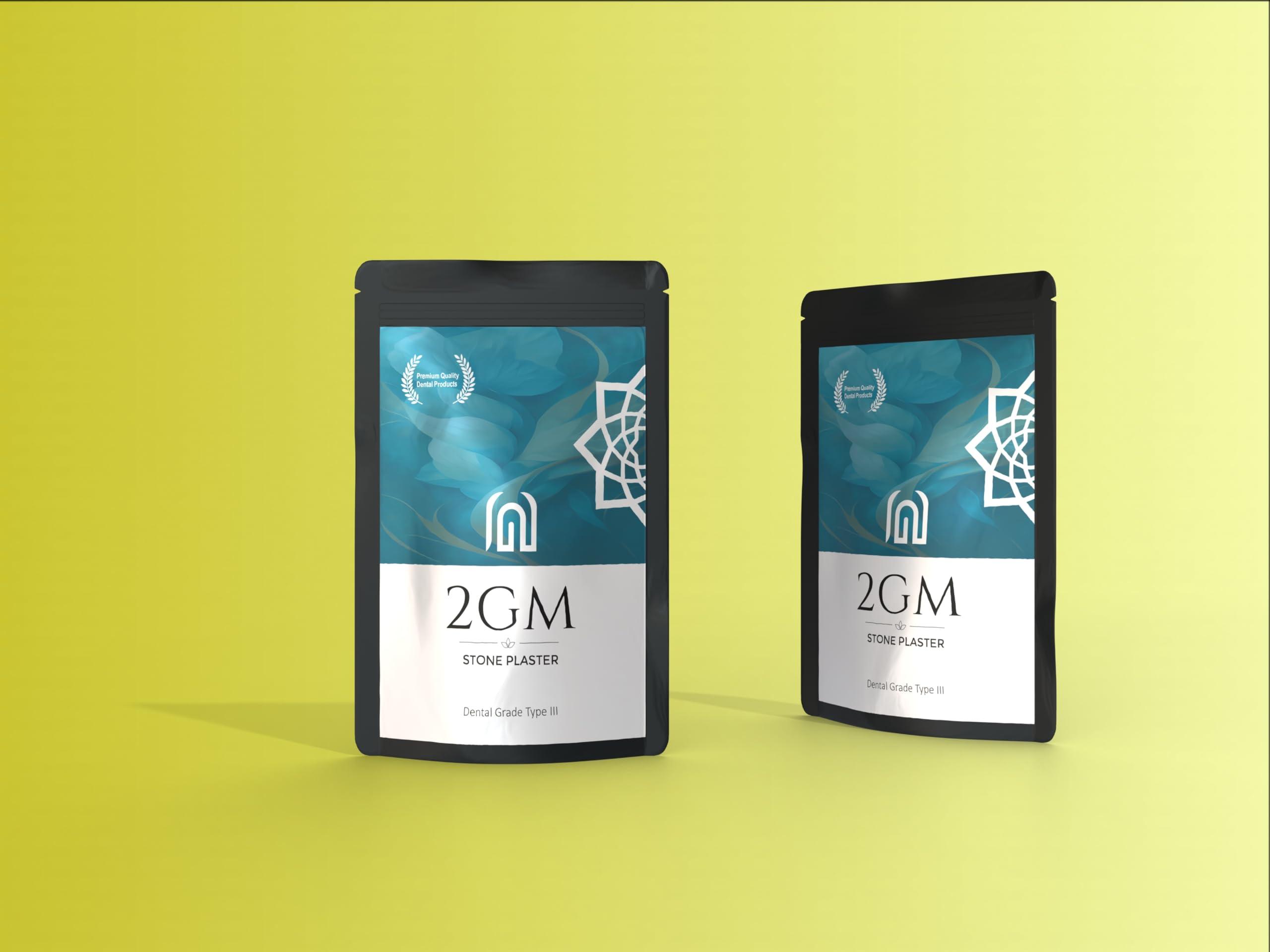 2GM 2GM Dental Blue Ultra Stone Powder for Prosthetic Teeth Making, Used for Study, Casting Models & Dentist Laboratory Operations, Idols Leg/Hand Casting, Gypsum Powders, Type III, Pack of 1 (3 Kg)