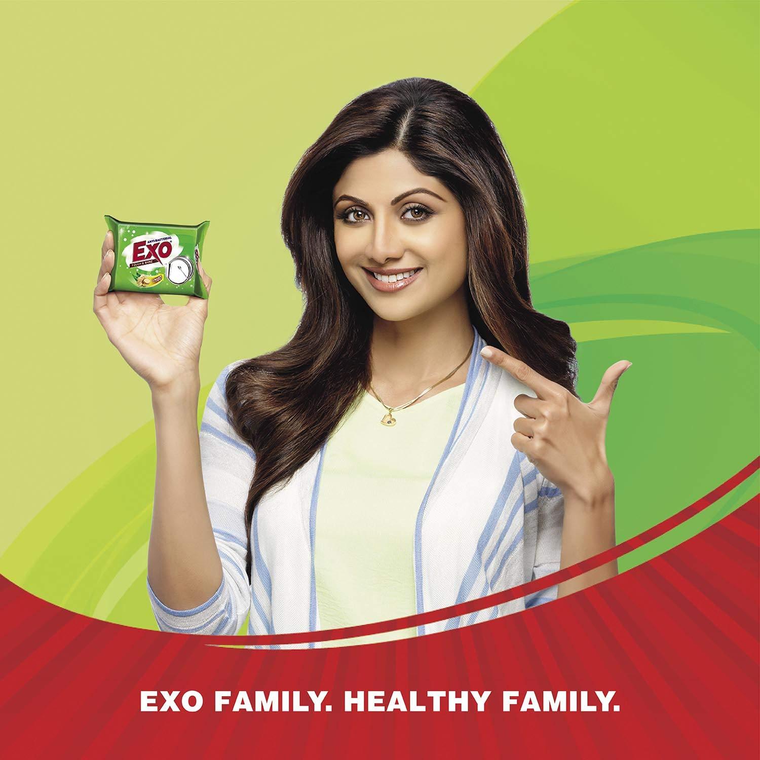 Exo Exo Dishwash Bar, 360g (90g x 3 +1 Bar Free) (Pack of 2)