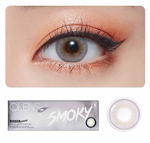 O-LENS O-LENS 1Day Russian Smoky Grey - Coloured Contact Lens (Daily Disposable, -5.00 / 10pcs / Grey), Natural Looking & Comfy Eye Color Lenses