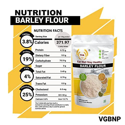 VGBNP VGBNP 100% Natural & original Barley Flour (Joo ka Atta) Jau Flour, Java Powder (Jao Flour, Jaw aata, Yavam Powder) Healty Grains Fibre Rich/immunity builder Baarly seeds Flour - 5kg