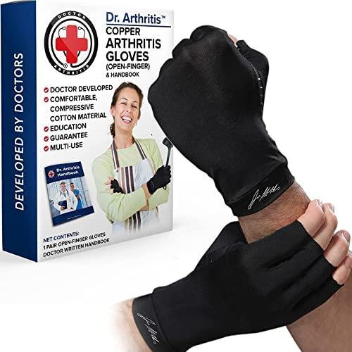 Dr. Arthritis Doctor Developed Copper Gloves Compression Gloves For Arthritis and DOCTOR WRITTEN HANDBOOK -Relieve Arthritis Symptoms Raynauds Disease Carpal Tunnel M M