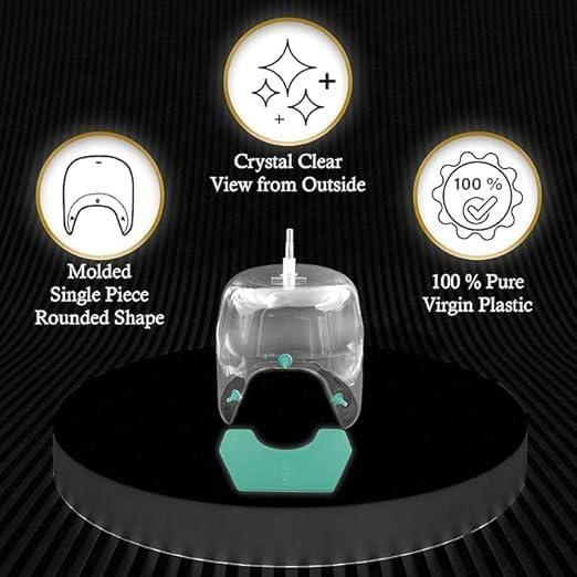 HCG Health Cure Generation HCG Health Cure Generation Oxygen Hood For Children & New Born Baby || Adjustable Neck Silicon Part To Check Oxygen Supply (Pack of 1 Green & white)