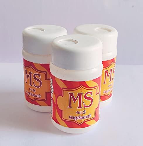 Lakshmi Appalam and Chips M S PERUNGAYAM POWDER 3 x 50 GRAMS ASAFOETIDA ( HING )