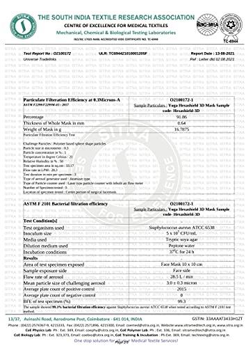 YUGA YUGA Cotton Reuseable Mask (Galaxy Black, Blue Candy, Pearl White, Without Valve, 3 Pieces) for Unisex