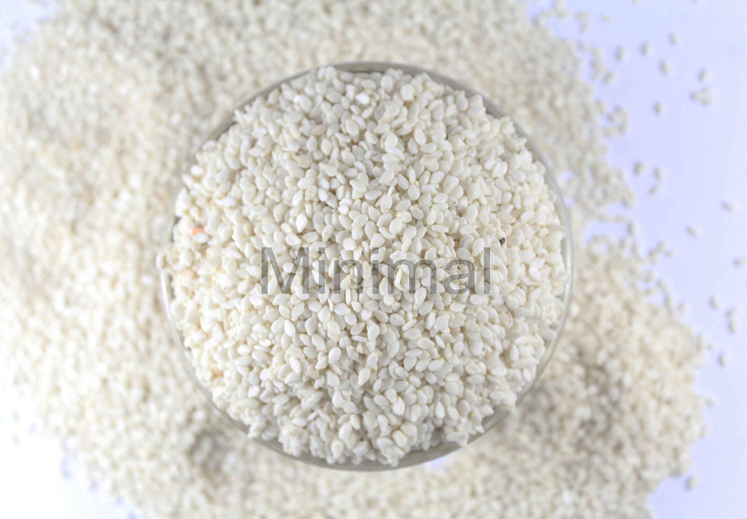 minimal Minimal Hulled White Sesame Seed/Nylon White Till,1kg