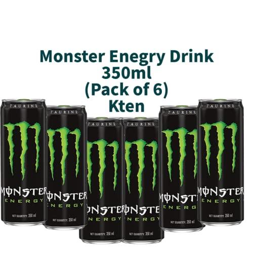Kten SINCE 1984 TASTY FOOD... HEALTHY MOOD! Monstr Energy 350 ml (Pack of 6) Kten