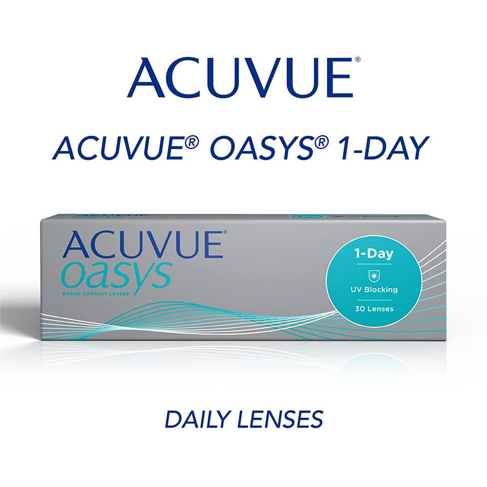 ACUVUE ACUVUE - Oasys 1-Day Daily Disposable Contact Lenses (-5.75, Clear, Pack of 30 lenses) | From Johnson&Johnson