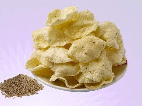 Grocery House Grocery House Home Made Jeera Rice Papad/Rice papad/Appalam 3000gram