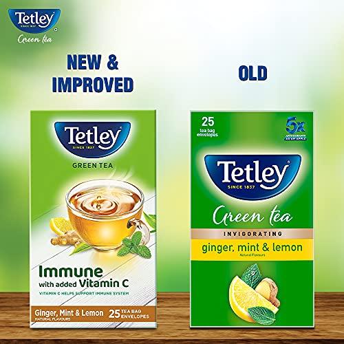 Tetley Tetley Green Tea Bags, Ginger Mint Lemon, 25 Tea Bags