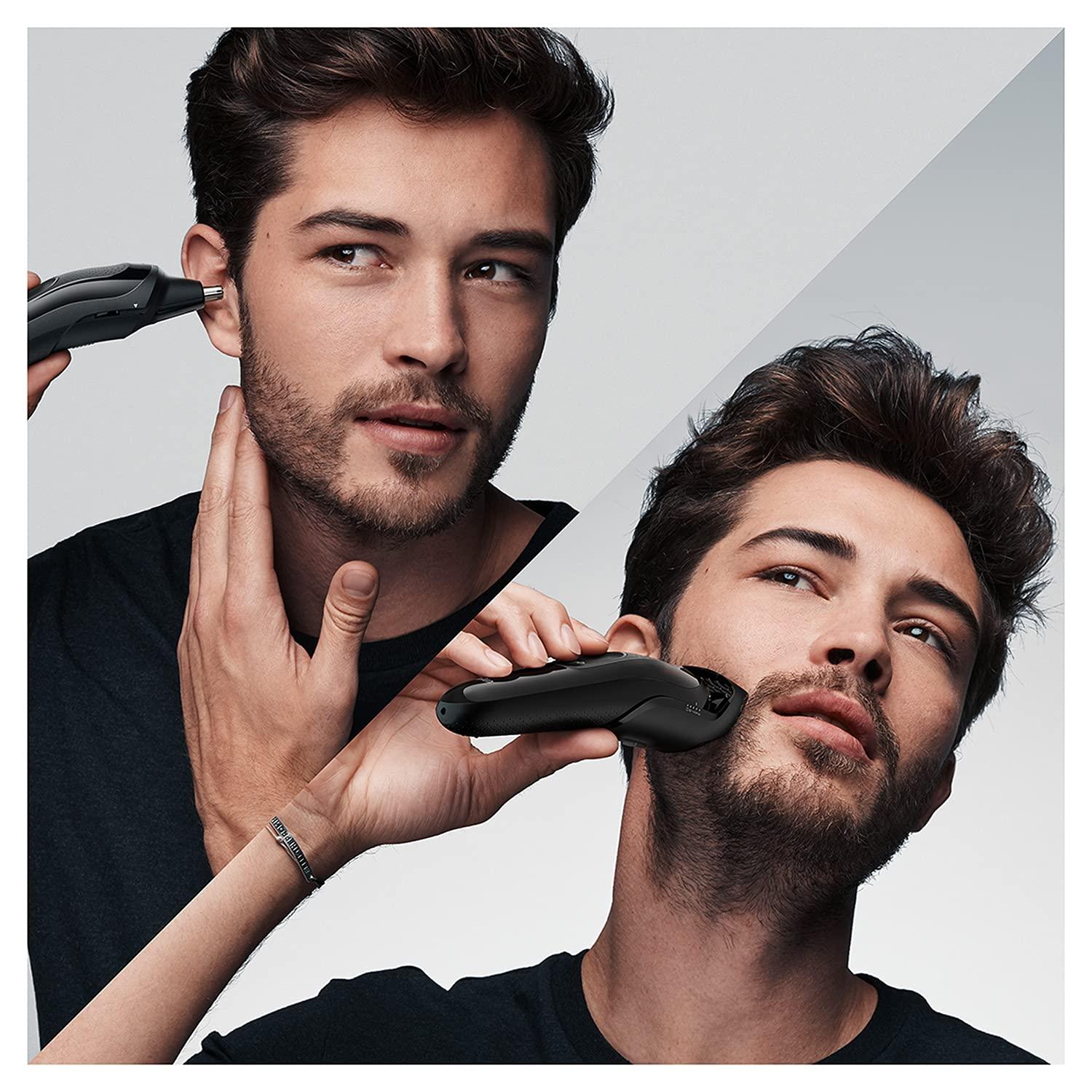 Braun Braun Hair Clippers for Men MGK3220, 6-in-1 Beard Trimmer, Ear and Nose Trimmer, Cordless & Rechargeable, Multicolor