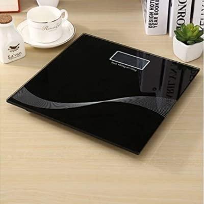 kitchen products DDSS Black Weighing Scale Digital Personal Weighing Scale for Home use Weight Machine (Black)